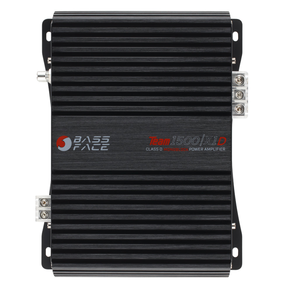 BASSFACE Team 1500/x1D Class D Mono Amplifier 1500w RMS