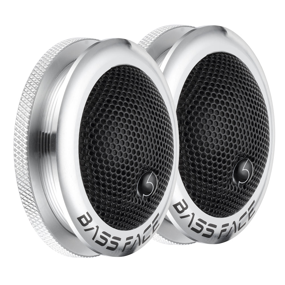 Bassface - Team SQT.1 4Ohm 2x45w RMS Ultimate Sound Quality Silk Dome Tweeters (Pair)