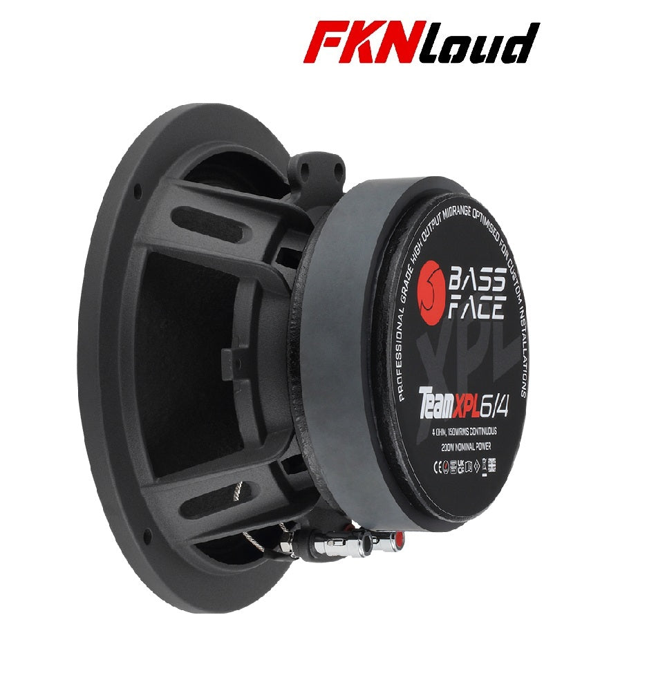 Bassface Team XPL6/4 6 INCH 20cm 4Ohm 200w RMS Professional Grade High Output Midrange Speaker