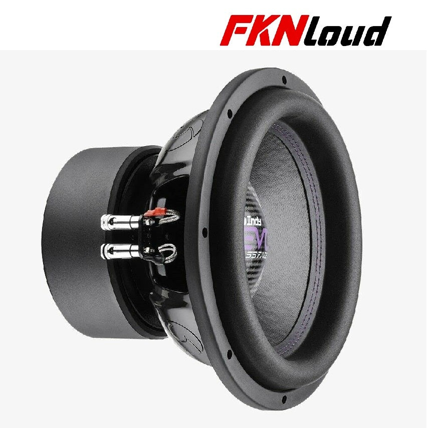 Bassface - Indy EVO12/2 12 inch 30cm 2x2Ohm DVC Deep Bass Plus Subwoofer 1500w RMS