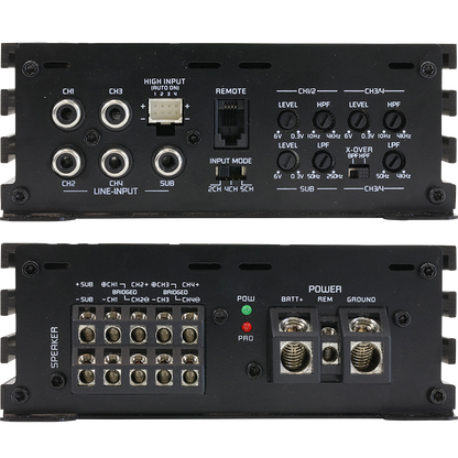 Ground Zero Hydrogen GZHA MINI FIVE - 1200W Class D 5 Channel Car Speaker Amplifier