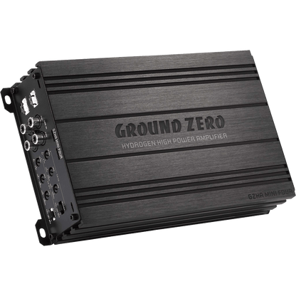 Ground Zero Hydrogen GZHA MINI FOUR - 640W Class D 4 Channel Car Speaker Amplifier