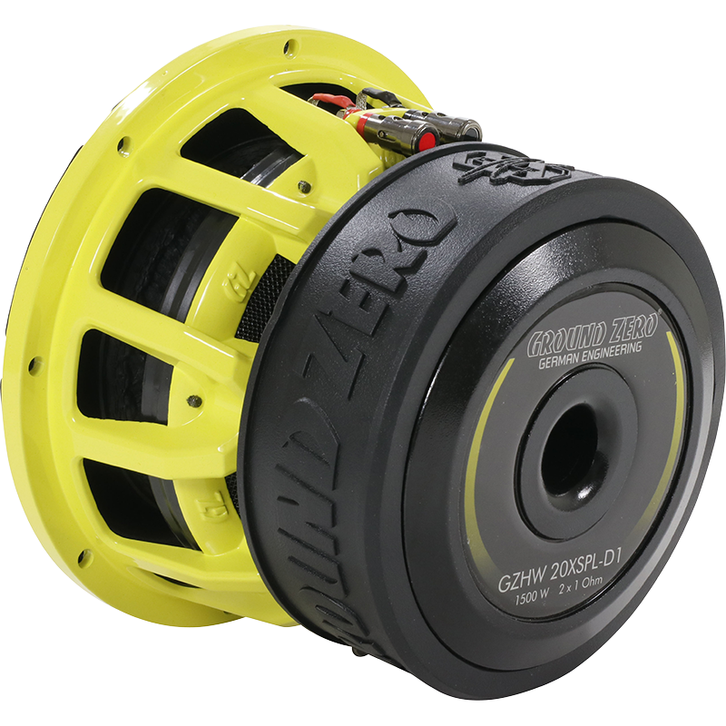 Ground Zero Hydrogen GZHW 20XSPL-D1 - 8" 20cm 1500 Watt Dual Voice Coil Car Subwoofer Bass Driver
