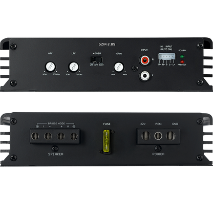 Ground Zero Iridium GZIA 2.85 2-Channel Class A/B Amplifier - 2 x 60W RMS @ 4 Ohm