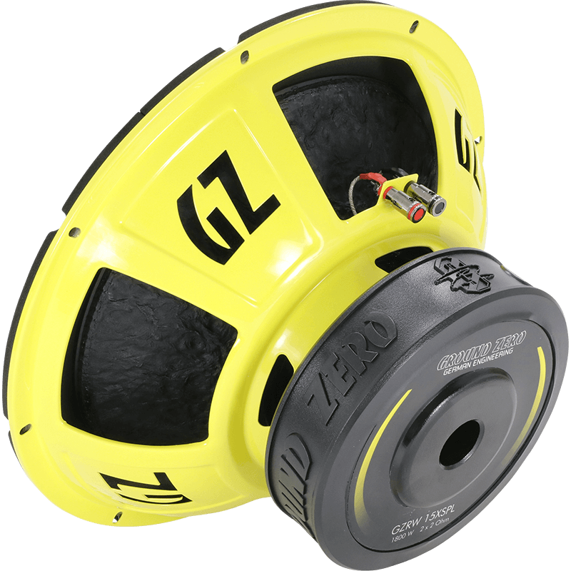 Ground Zero Radioactive GZRW 15XSPL - 15" 38cm 1800 Watt Dual Voice Coil Car Subwoofer Bass Driver