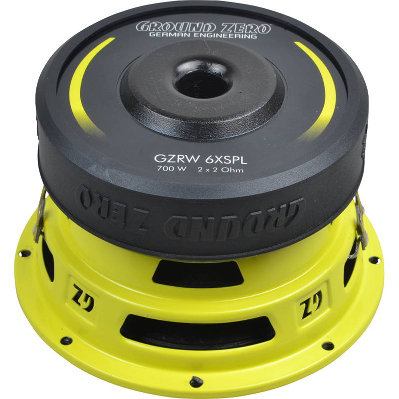 Ground Zero Radioactive GZRW 6XSPL - 6.5" 16.5cm 700 Watt Dual Voice Coil Car Subwoofer Bass Driver