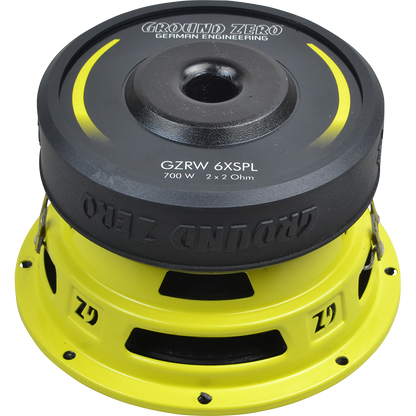 Ground Zero Radioactive GZRW 6XSPL - 6.5" 16.5cm 700 Watt Dual Voice Coil Car Subwoofer Bass Driver