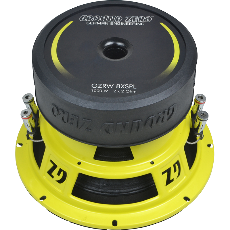 Ground Zero Radioactive GZRW 8XSPL - 8" 20cm 1000 Watt Dual Voice Coil Car Subwoofer Bass Driver