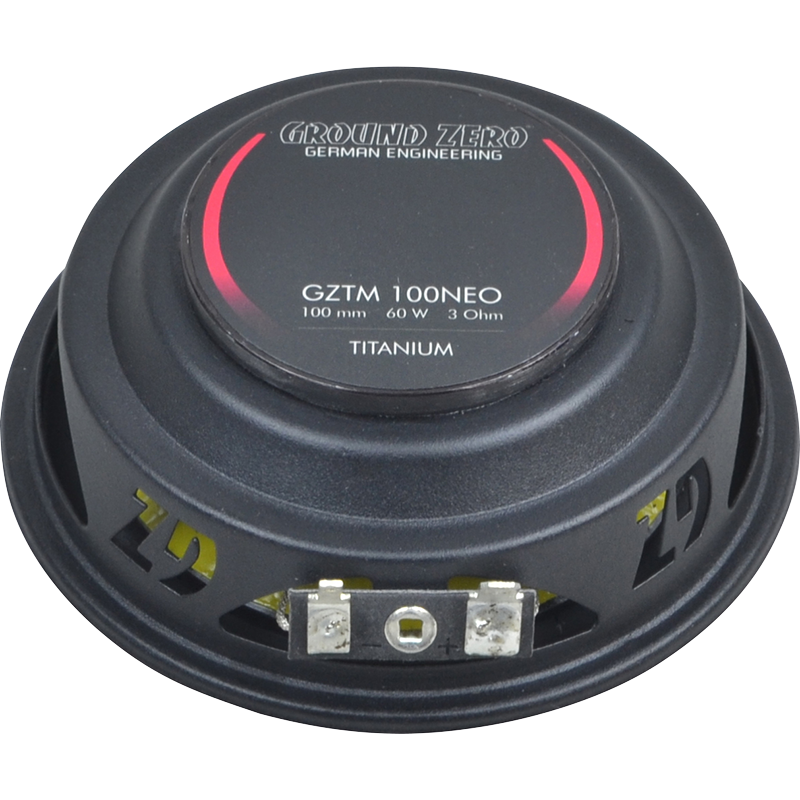 Ground Zero Titanium GZTM 100NEO 4" 100W Midrange Coaxial Speaker System