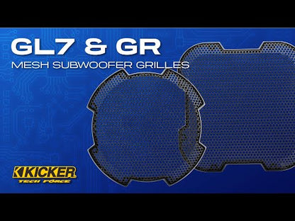 Kicker 8" L7T, L7S, L7R Square Subwoofer Mesh Grill