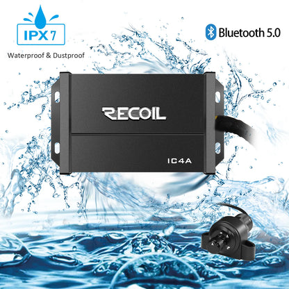 Recoil IC4A Micro Full Range 4 Channel Bluetooth Amplifier