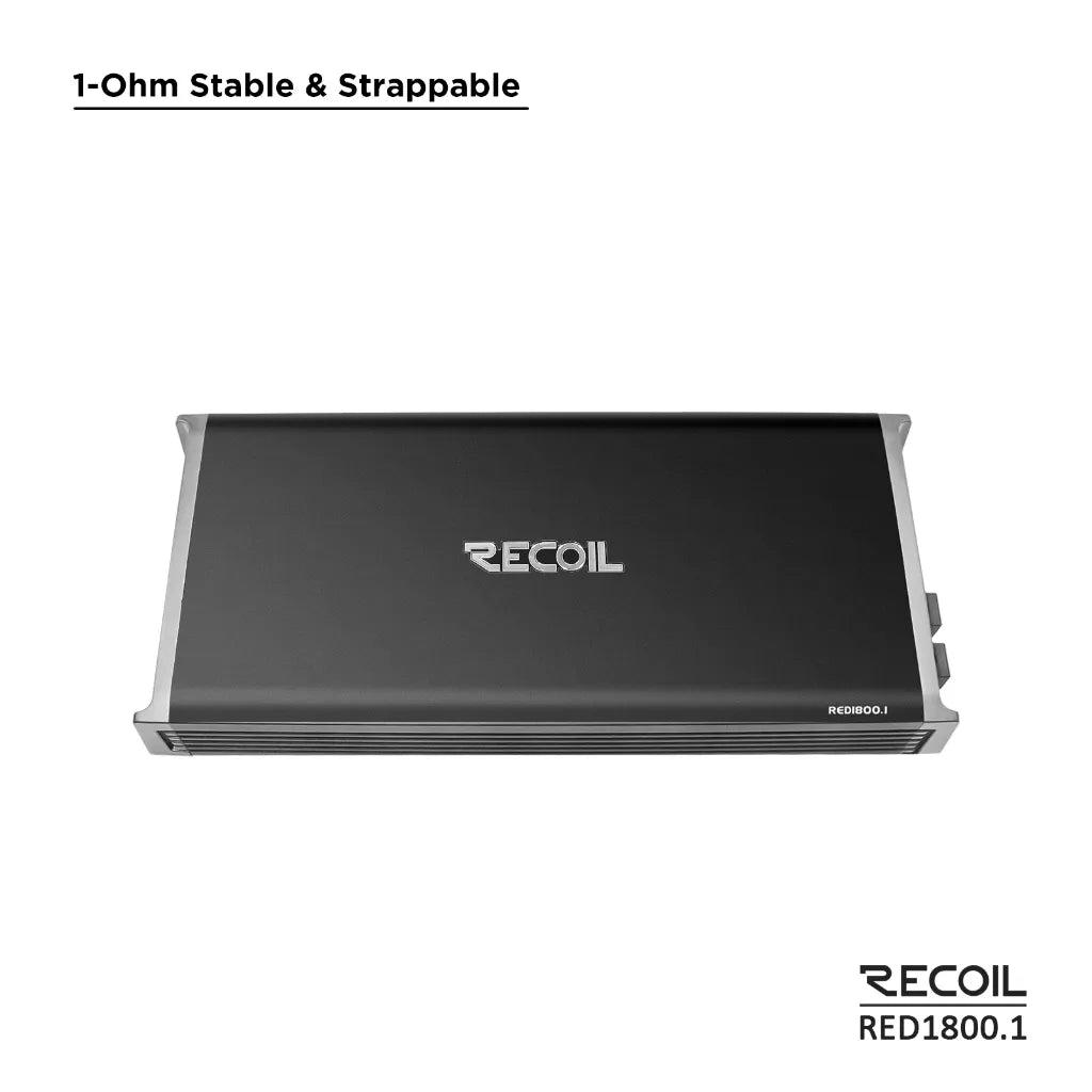 Recoil RED1800.1 1800 Watt Class-D Mono Amplifier