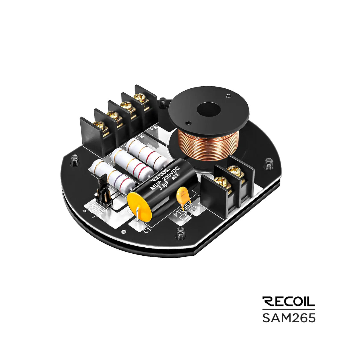 Recoil SAM265 Premium L-1 Series 6.5" 2-Way Component Speakers with crossovers