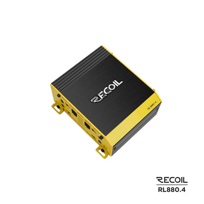 Recoil RL880.4 880 Watts Full Range Class-D 4 Channel Amplifier