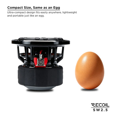 Recoil SW2.5 2.5-Inch Single 4-Ohm Mini Subwoofer