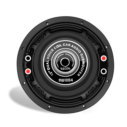 Recoil RW10D4 Echo series 10" Dual 4-ohm Subwoofer 500W