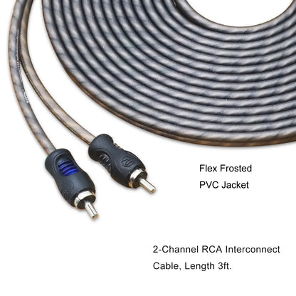 Recoil RCI23 ECHO SERIES RCA interconnect cable 2-CHANNEL 3FT (0.91M)