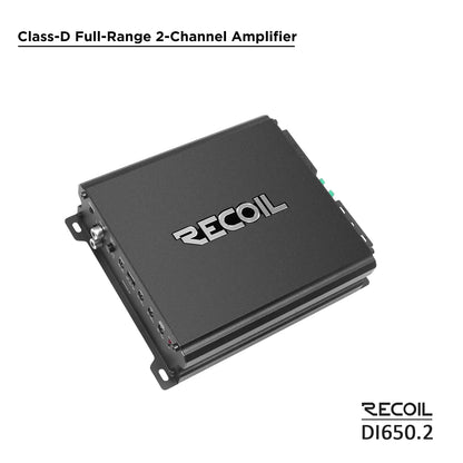Recoil DI650.2 Class-D 2 Channel Amplifier, 1400W Max