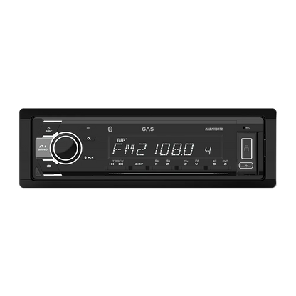 GAS MAD M110-BTR 1DIN Car Stereo Head Unit, BT, AUX, USB, FM, RDS, 10-band EQ
