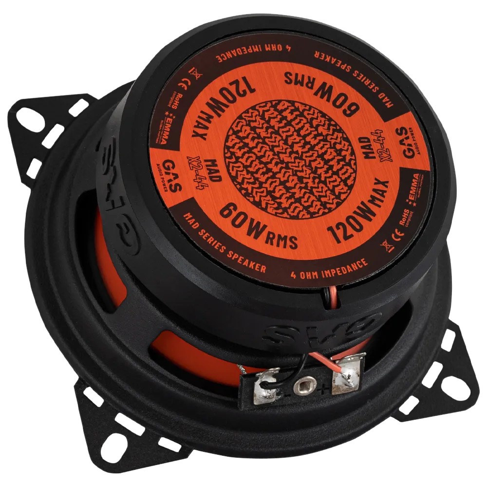 GAS MAD X2-44 Coaxial Speaker 4"