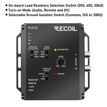 Recoil PLC22 Premium 2-Channel Active Line Output Converter