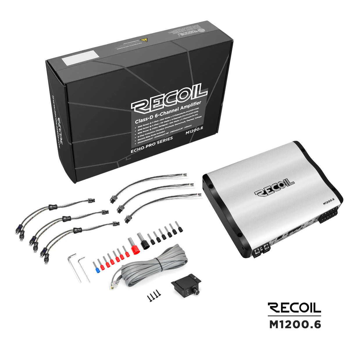Recoil M1200.6 6 Channel Powersports Amplifier