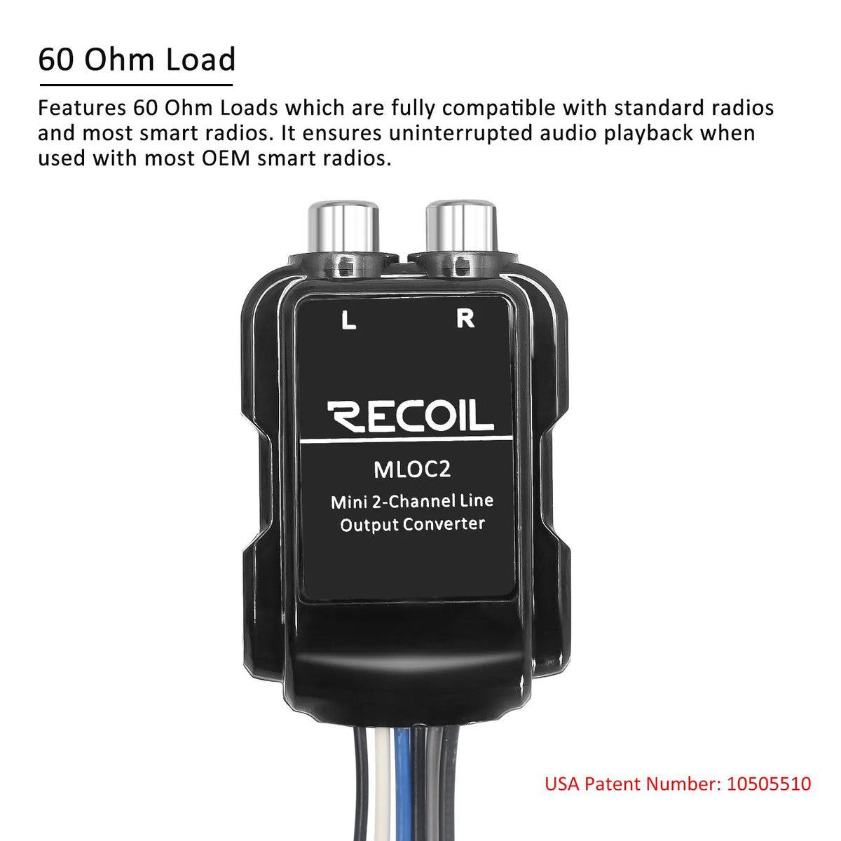 Recoil MLOC2 2-Channel Smart Micro Line Output Converter