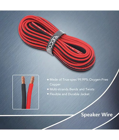Recoil PCK4 Premium 4AWG OFC Complete Wiring Kit