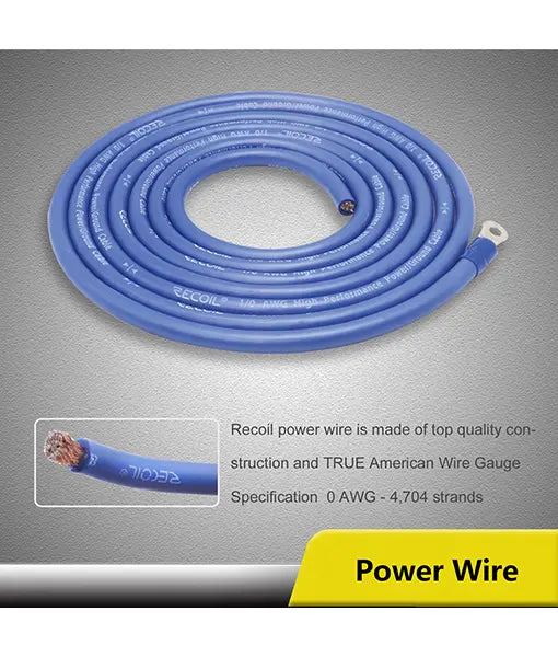 Recoil RCK0 0AWG 2-Channel Amp Installation Kit