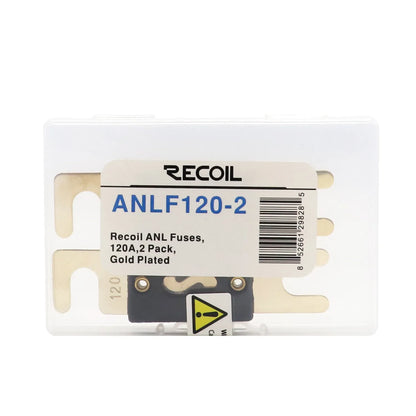 Recoil ANLF120-2 2 Pack 120A ANL Fuses Gold Plated