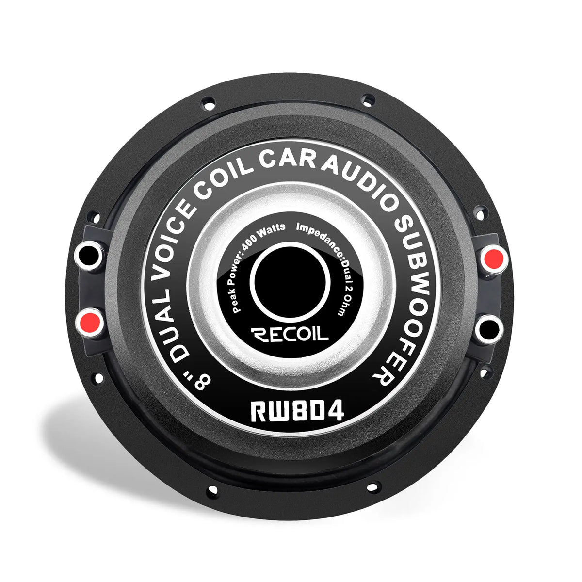Recoil RW8D4 Echo series 8" Dual 4-ohm Subwoofer 400W