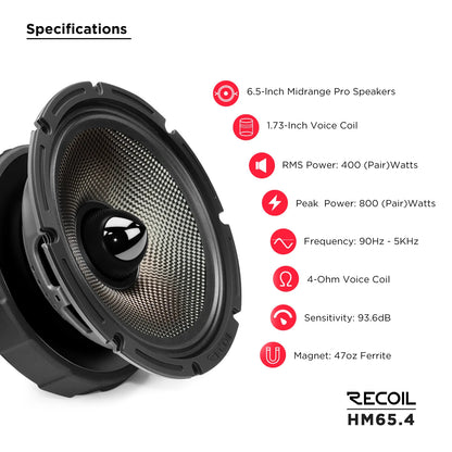 Recoil HM65.4 Pro Midrange Speaker