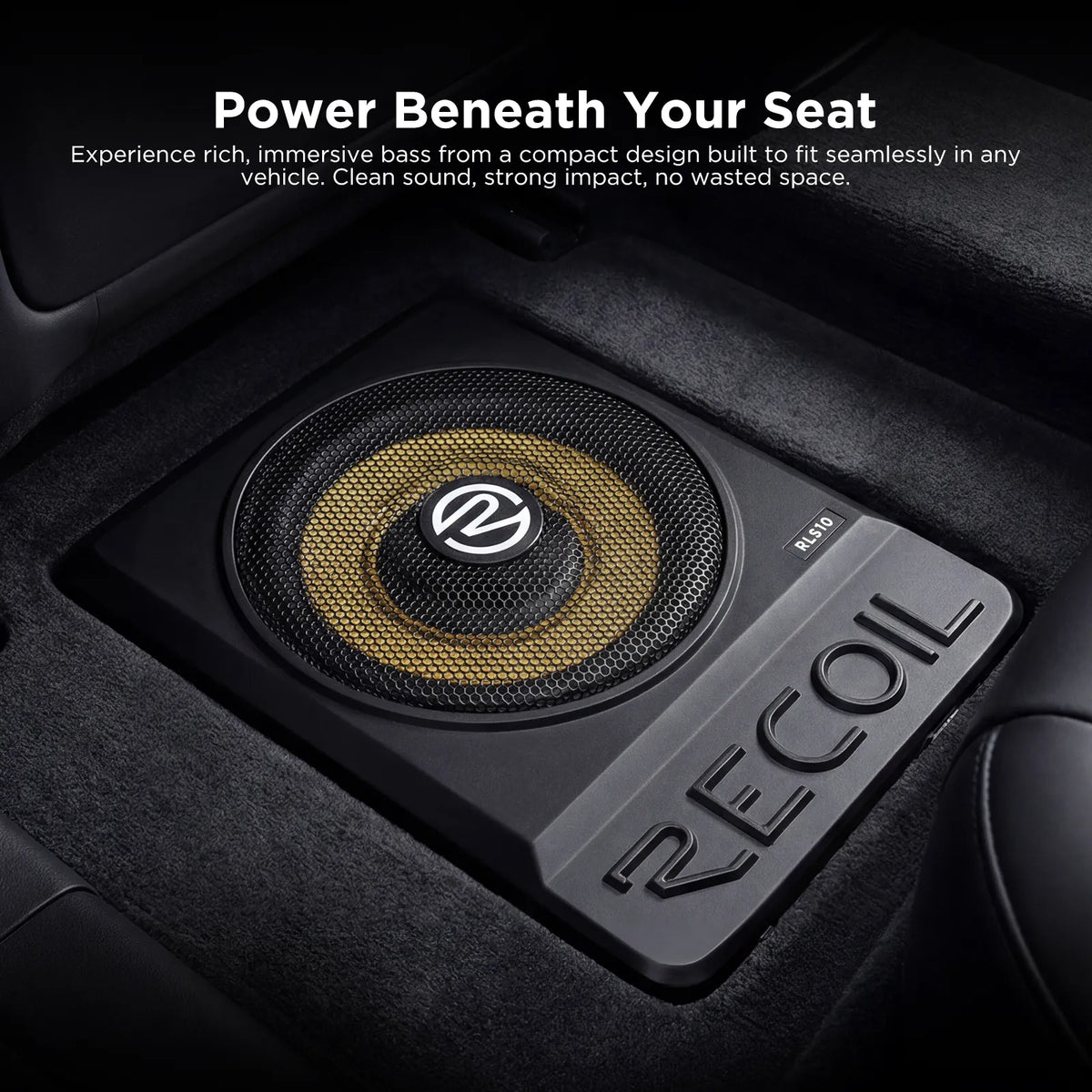 Recoil RLS10 10" Low Profile Amplified Subwoofer