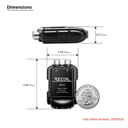 Recoil MGLI 2 Channel RCA Ground Loop Isolator