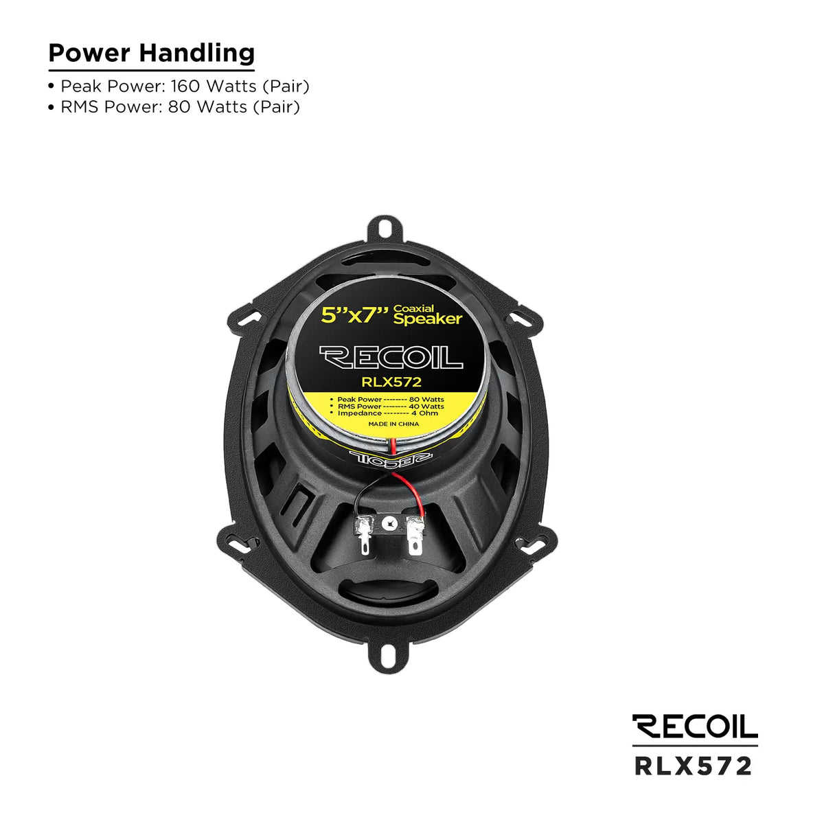 Recoil RLX572 Level-3 Series 2-Way 5X7" Coaxial Speaker