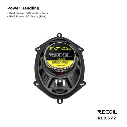 Recoil RLX572 Level-3 Series 2-Way 5X7" Coaxial Speaker