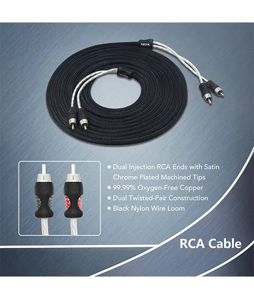 Recoil PCK4 Premium 4AWG OFC Complete Wiring Kit