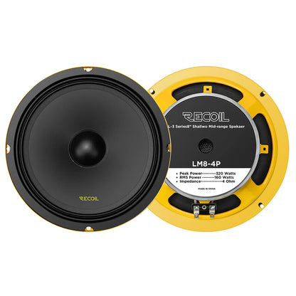 Recoil LM8-4P Pro Audio Midrange Speaker Peak Power 320 Watts