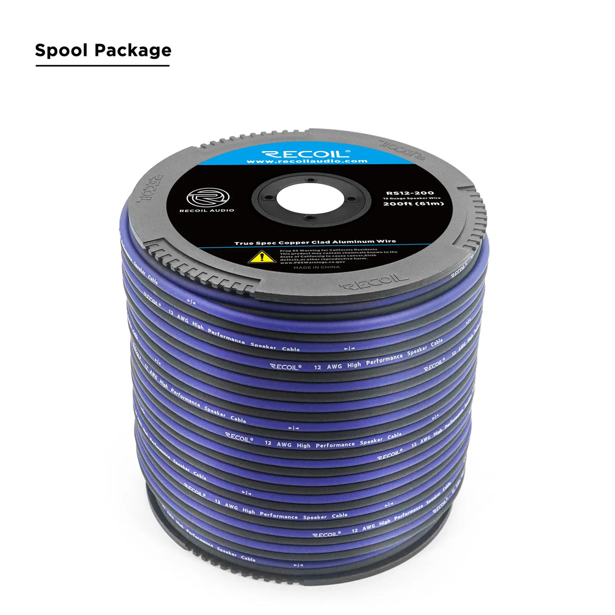 Recoil RS12-200 Echo Series Spool Wire 200 Ft 12 AWG
