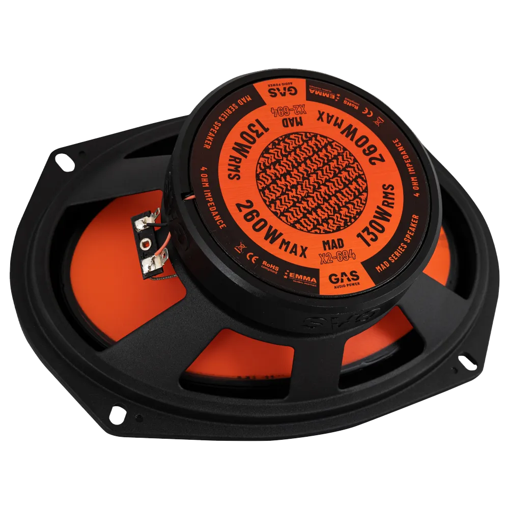 GAS MAD X2-694 Coaxial Speaker 6x9"