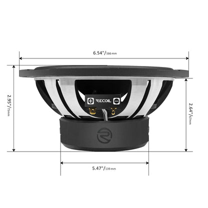 Recoil SPX65 LEVEL 2-SERIES 6.5-Inch 2-way 4-ohm Speakers