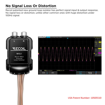 Recoil MGLI 2 Channel RCA Ground Loop Isolator