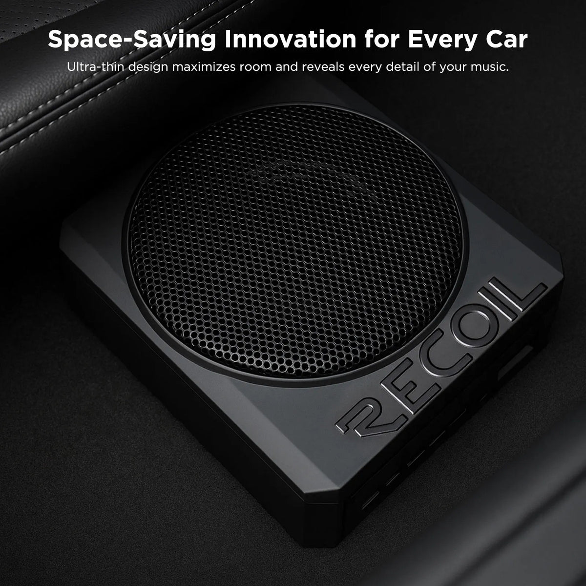 Recoil SS65 Ultra-Thin 6.5″ Active Under-Seat Car Subwoofer