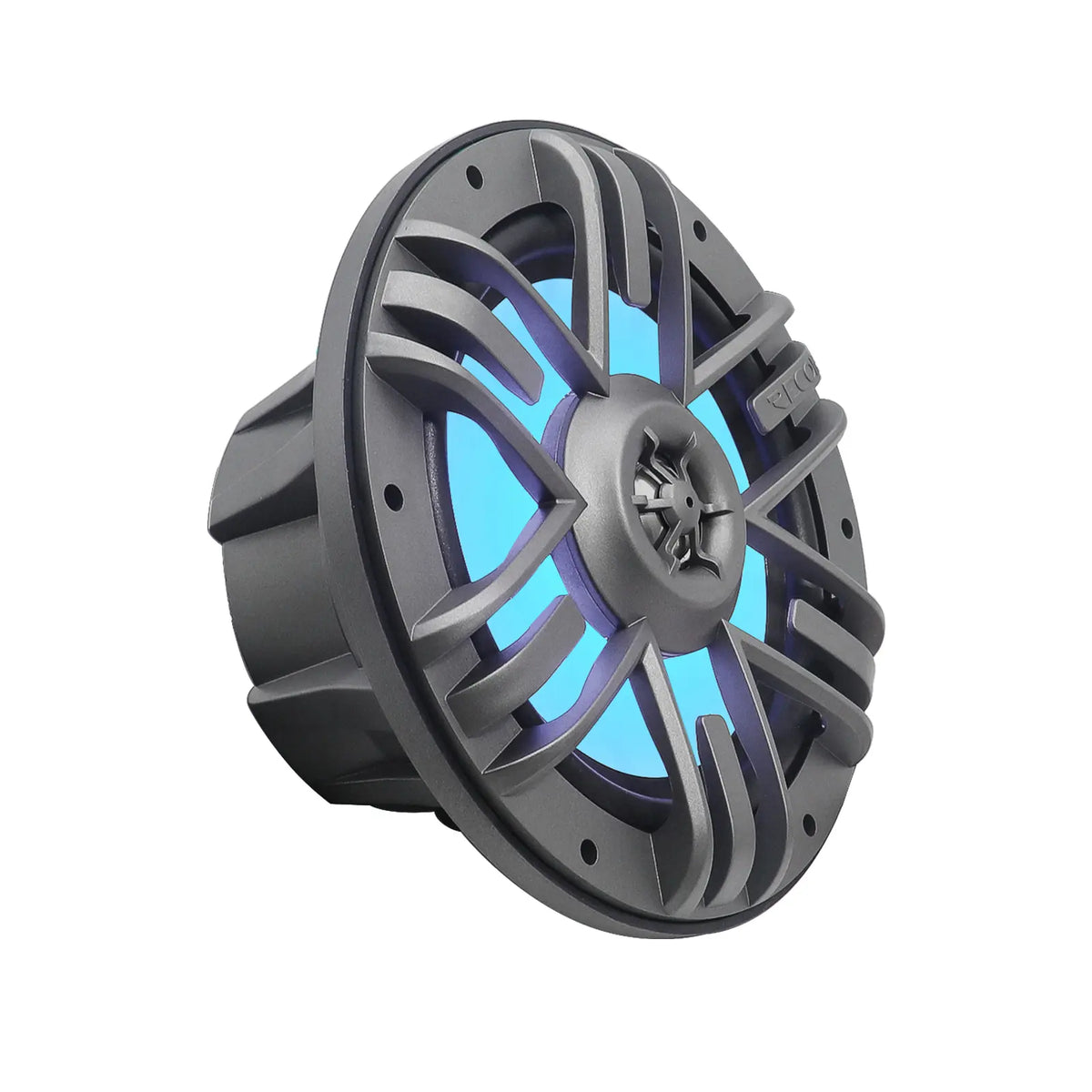 Recoil M1-65 6.5" 2-Way Marine Boat & UTV/ATV Coaxial Speakers - White/Grey Grilles - LED backlit