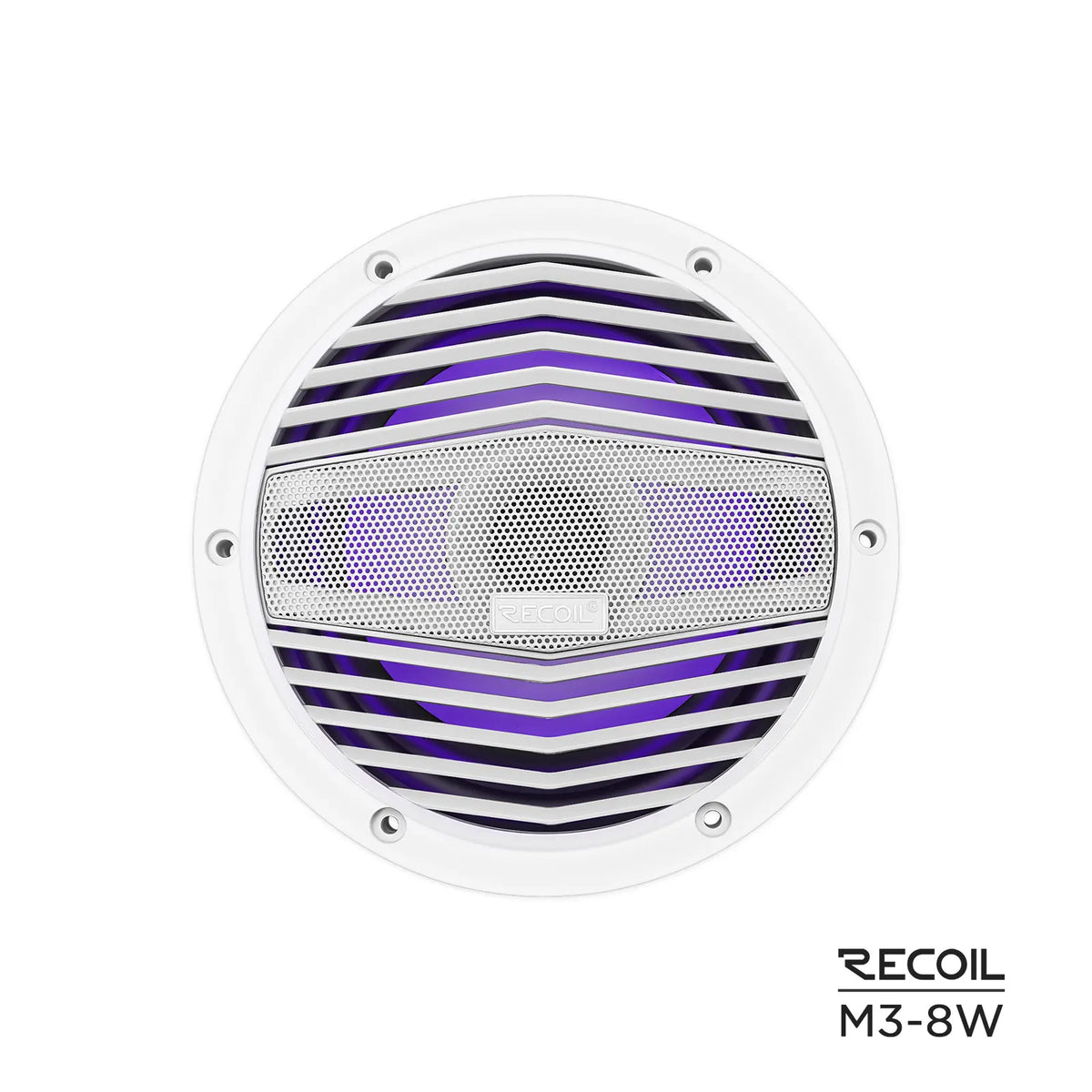 Recoil M3-8W 8" Marine Speakers RMS Power 80W