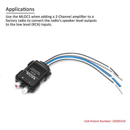 Recoil MLOC2 2-Channel Smart Micro Line Output Converter