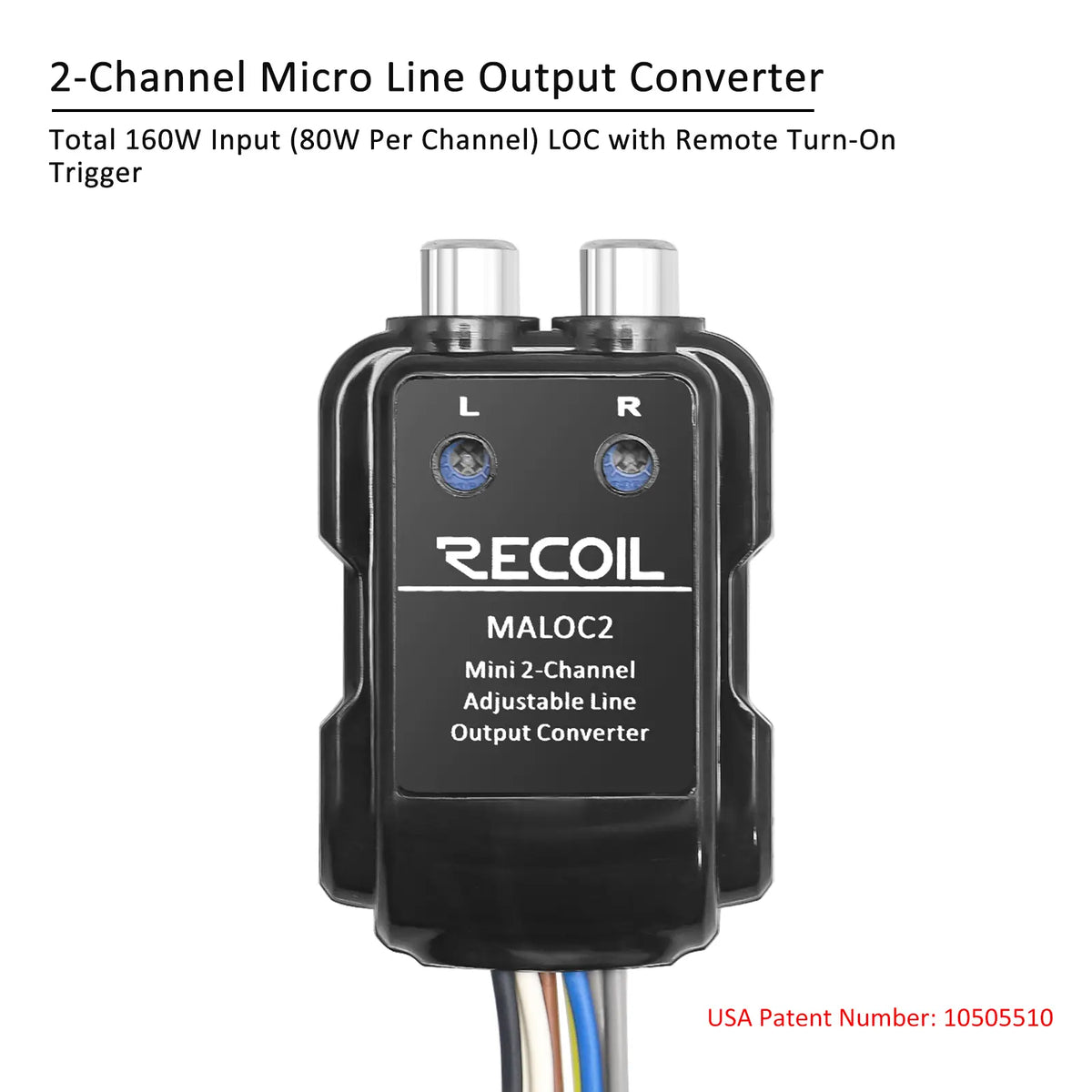 Recoil MALOC2 2-Channel Adjustable Micro Line Output Converter