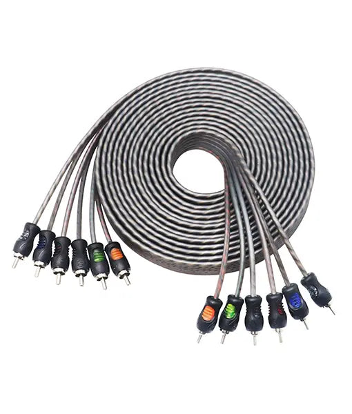 Recoil RCI617 ECHO SERIES RCA interconnect cable 6-CHANNEL 17ft (5M)