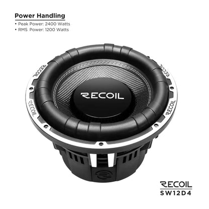 Recoil SW12D4 Echo Max 12" Dual 4-Ohm Subwoofer