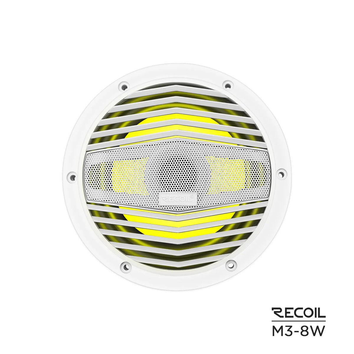 Recoil M3-8W 8" Marine Speakers RMS Power 80W